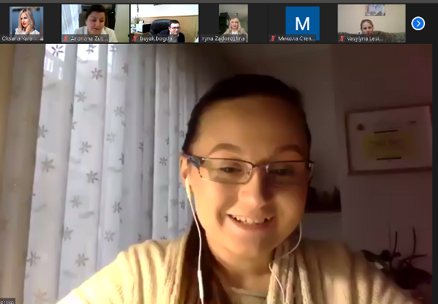 Ю. Бутковська, випускниця відділення, докторантка Університету Леріди в Автономній області Каталонія (Іспанія)